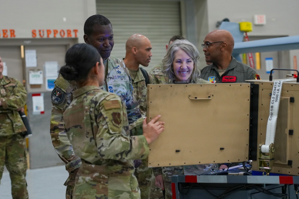 U.S. Space Command senior enlisted leader visits Creech