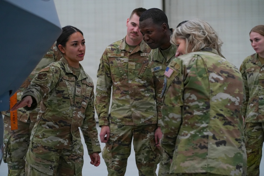 U.S. Space Command senior enlisted leader visits Creech