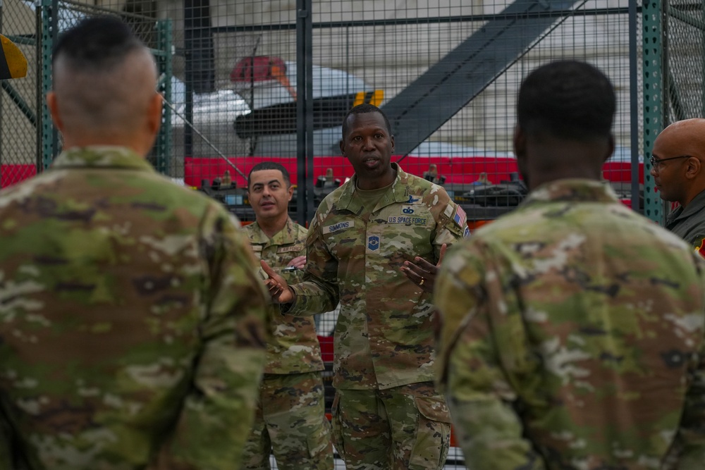 U.S. Space Command senior enlisted leader visits Creech