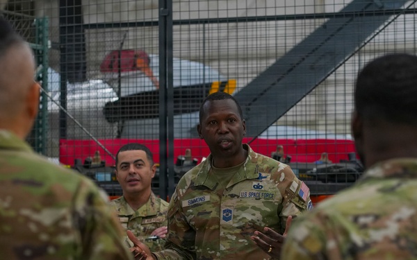 U.S. Space Command senior enlisted leader visits Creech