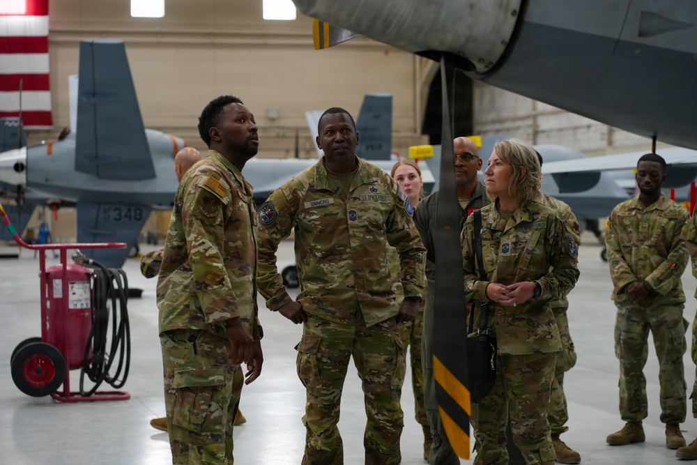 U.S. Space Command senior enlisted leader visits Creech