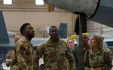 U.S. Space Command senior enlisted leader visits Creech