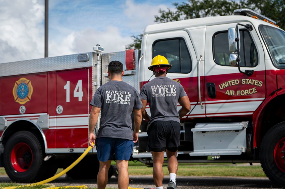 6th CES hosts annual Firefighter’s Challenge