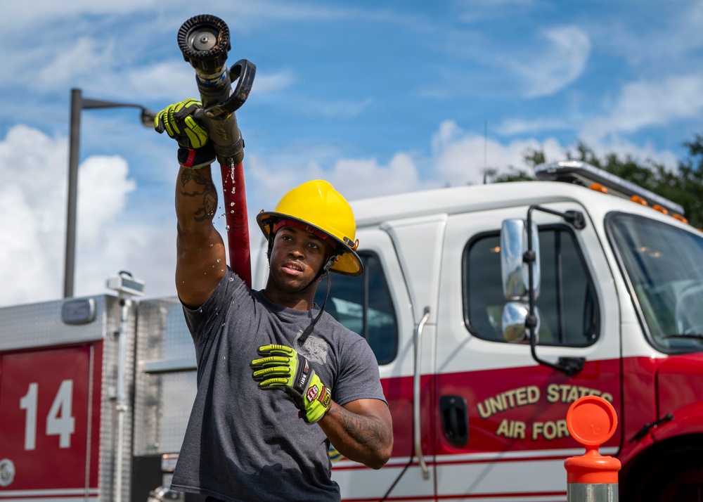 6th CES hosts annual Firefighter’s Challenge