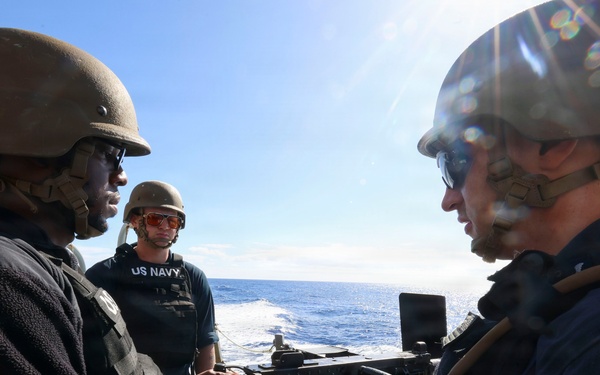 USS Bainbridge (DDG 96) Small-Caliber Action Team Drills