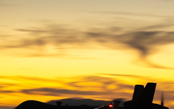 Nighttime flight ops at Holloman AFB
