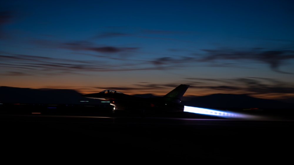 Nighttime flight ops at Holloman AFB