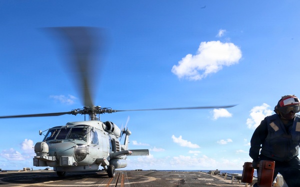 USS Bainbridge (DDG 96) Flight Deck Operations