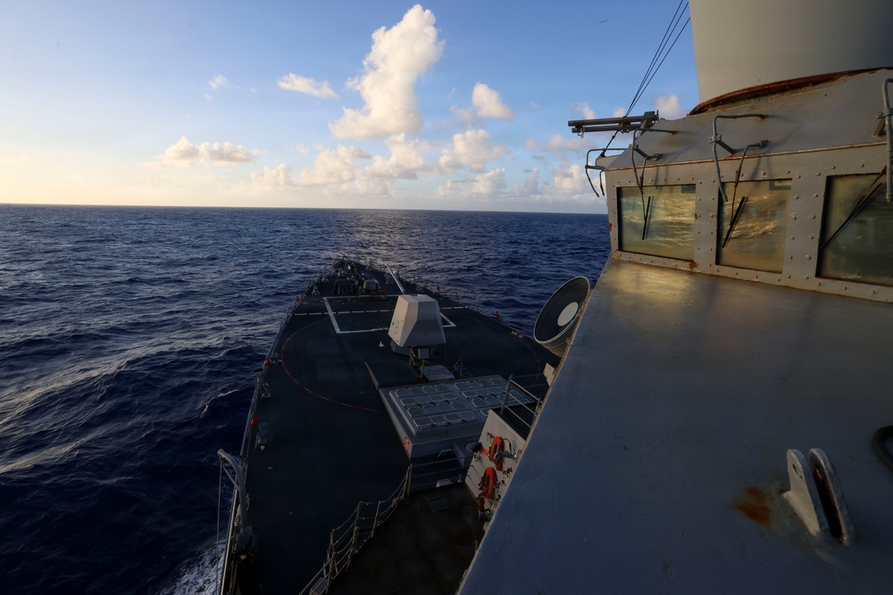 USS Bainbridge (DDG 96) Operates in the Atlantic Ocean