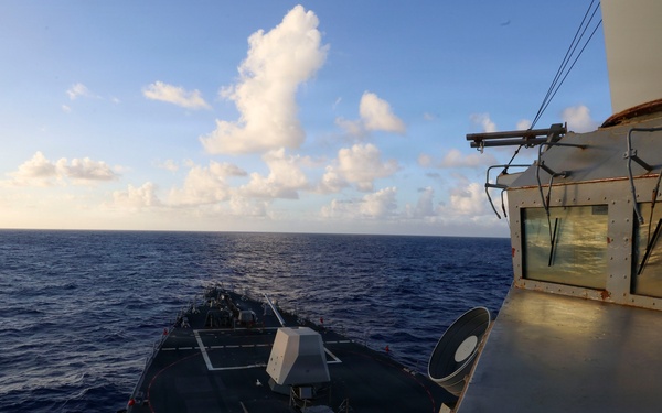 USS Bainbridge (DDG 96) Operates in the Atlantic Ocean