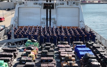 Coast Guard continues to break records, offloading over $362 million in illicit drugs interdicted in Eastern Pacific Ocean 