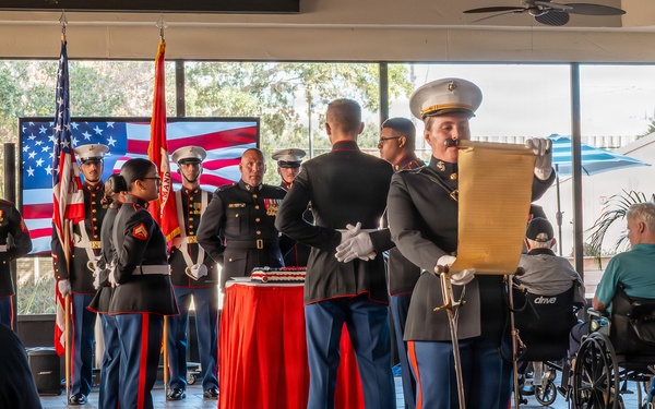 MARCENT Marines Celebrate 250th Marine Corps Birthday With Veterans at James A. Haley VA