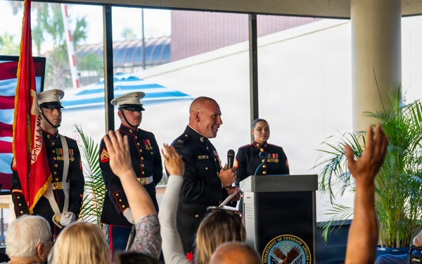 MARCENT Marines Celebrate 250th Marine Corps Birthday With Veterans at James A. Haley VA