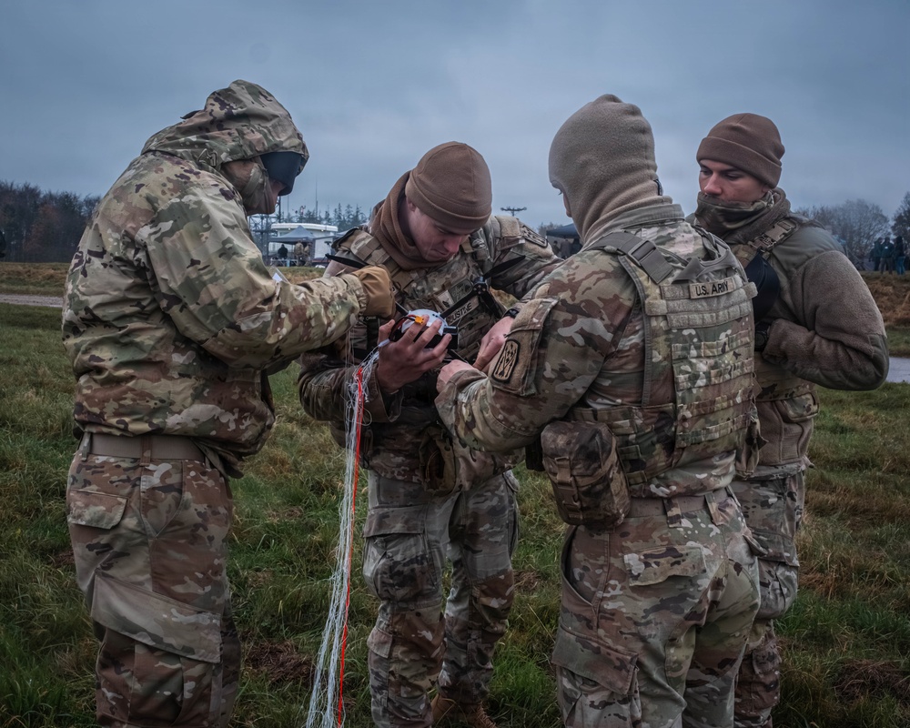 U.S. Army air defenders test portable sensors and shooters designed for EFDL during Project Flytrap 4.5
