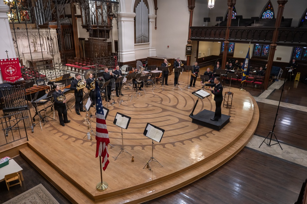 Brass and Percussion Ensemble Performs at The Church of The Epiphany