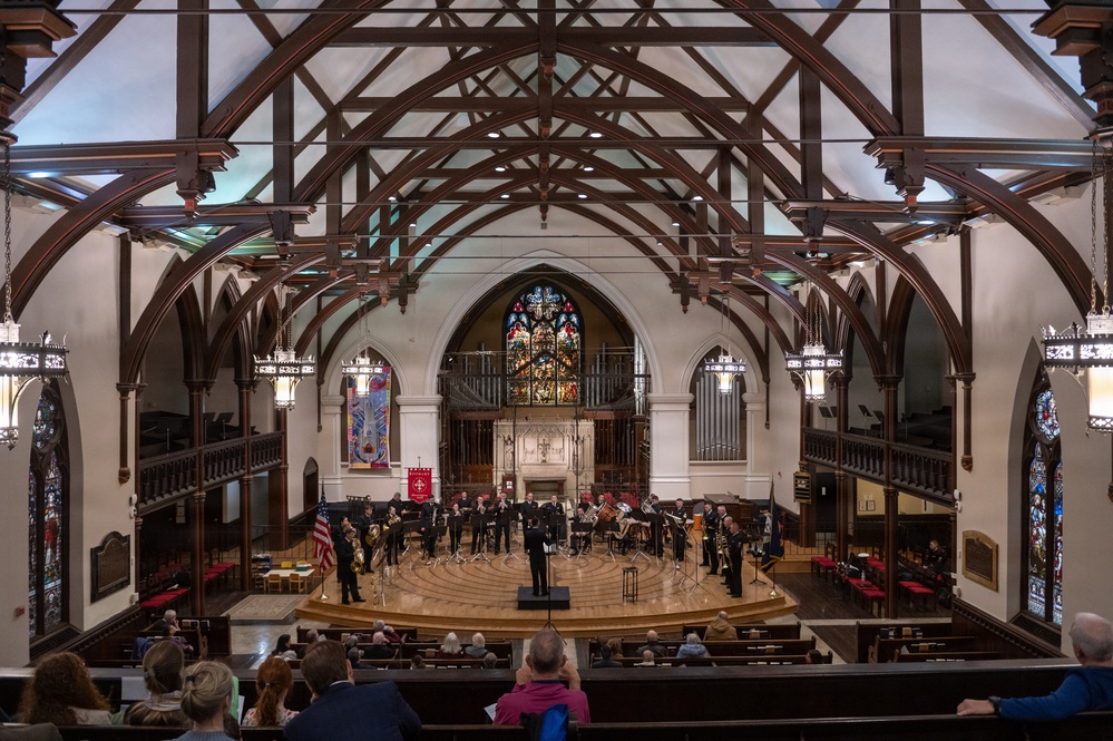 Brass and Percussion Ensemble Performs at The Church of The Epiphany