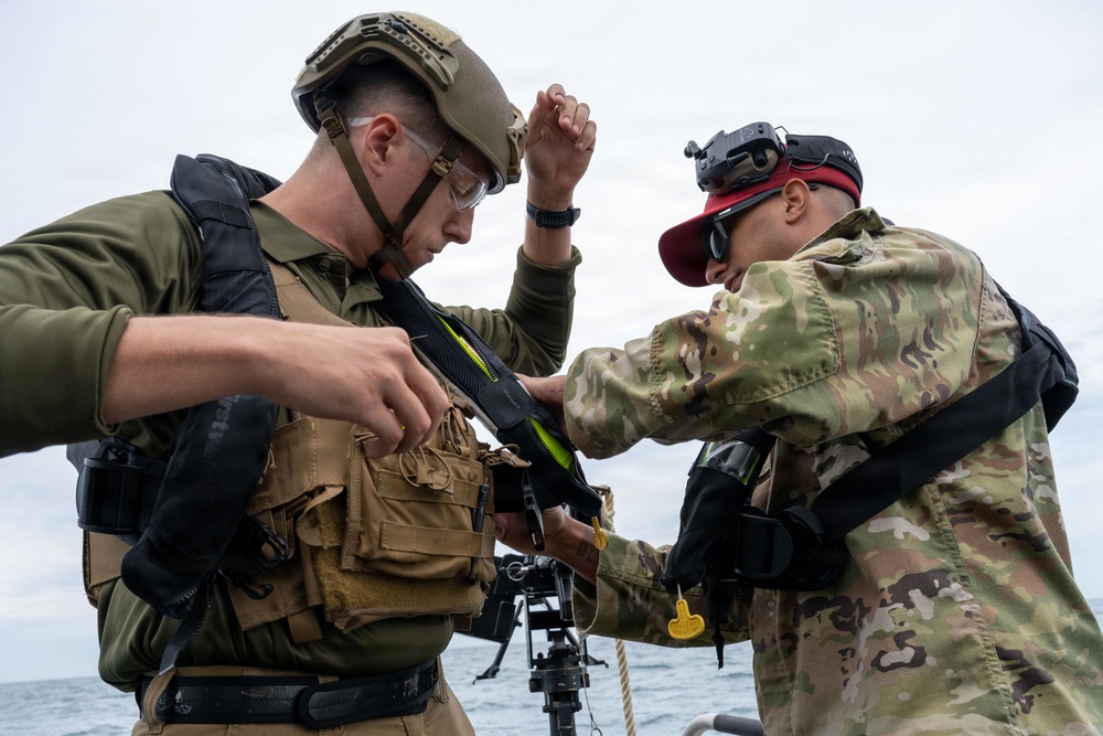 Marine Patrol annual weapons training-ensuring accuracy and safety
