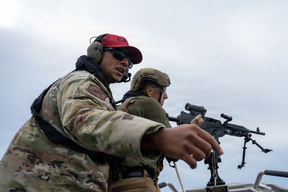 Marine Patrol annual weapons training-ensuring accuracy and safety
