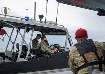 Marine Patrol annual weapons training-ensuring accuracy and safety