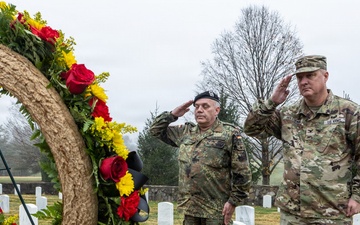 German liaison officers observe National Day of Mourning at Fort Knox Post Cemetery