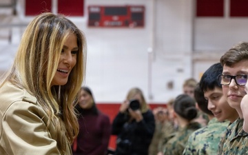 First and Second Ladies of the United States Visit MCB Camp Lejeune, MCAS New River