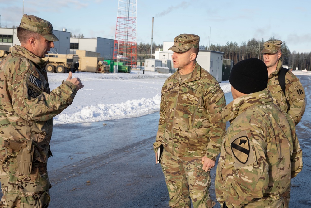 Brig. Gen. John Lubas Visits Camp Tapa, Estonia