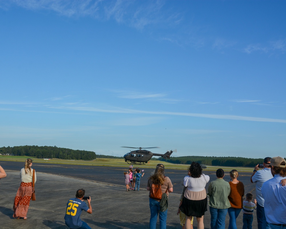 LANG aviators hold departure ceremony at Esler Army Airfield in Pineville