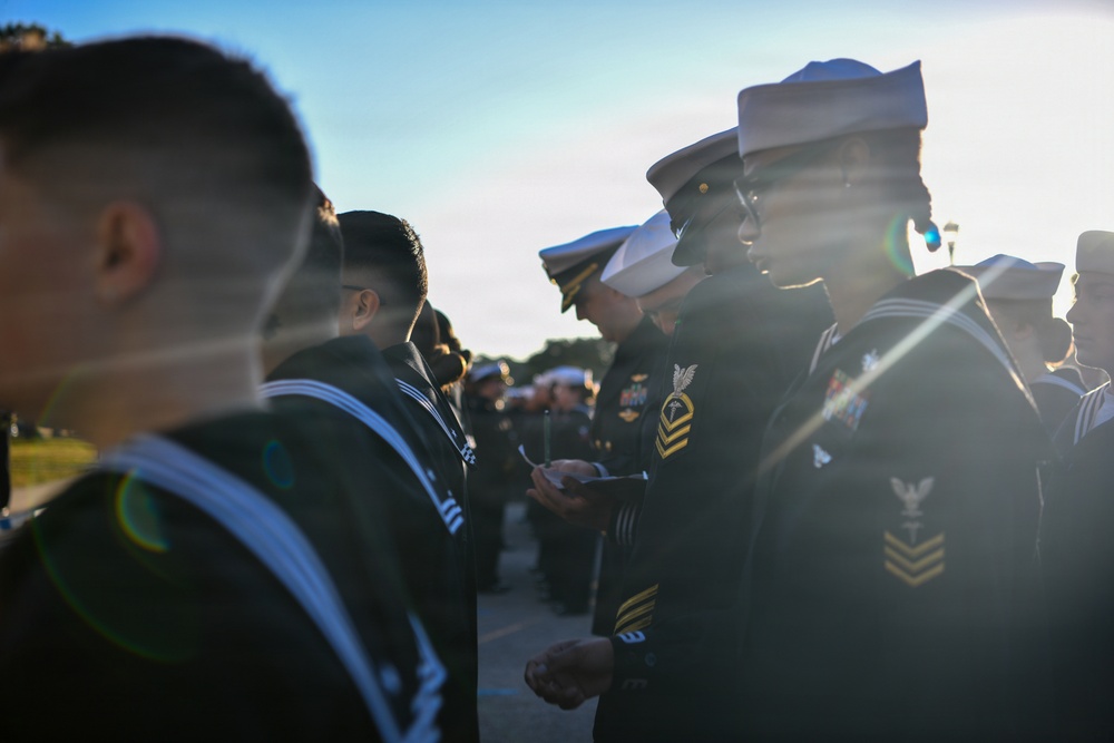 Navy Medicine Readiness and Training Center Pensacola holds Command Dress Blue Inspection at Naval Hospital Pensacola Nov. 13, 2025