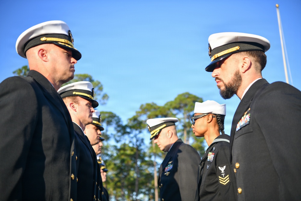 Navy Medicine Readiness and Training Center Pensacola holds Command Dress Blue Inspection at Naval Hospital Pensacola Nov. 13, 2025