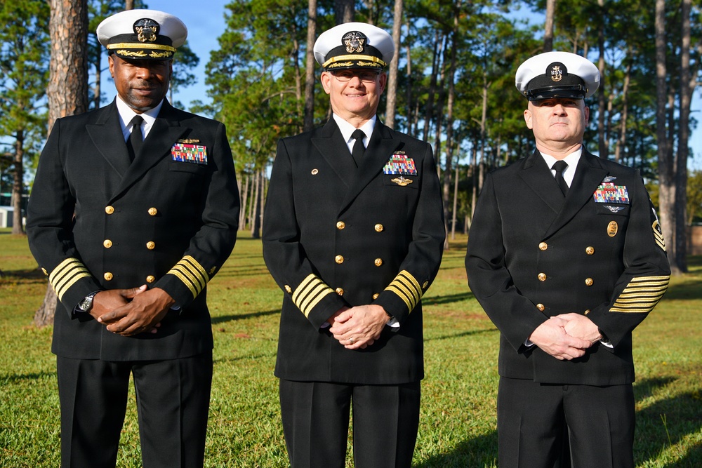 Navy Medicine Readiness and Training Center Pensacola holds Command Dress Blue Inspection at Naval Hospital Pensacola Nov. 13, 2025