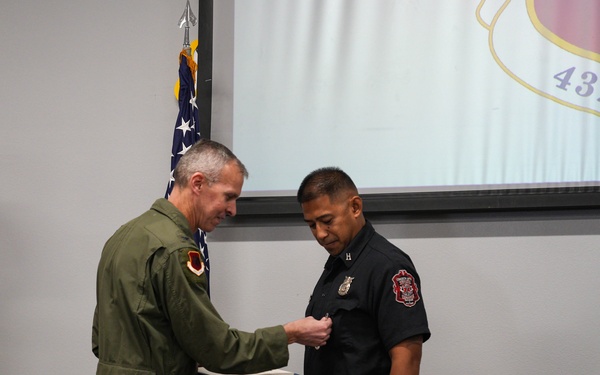 Creech Fire awarded Civilian Achievement Medals