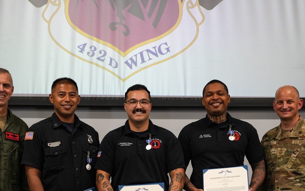 Creech Fire awarded Civilian Achievement Medals