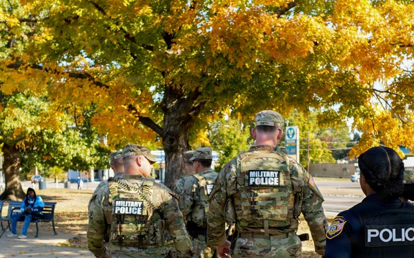 Tennessee National Guard and Memphis Police partner together