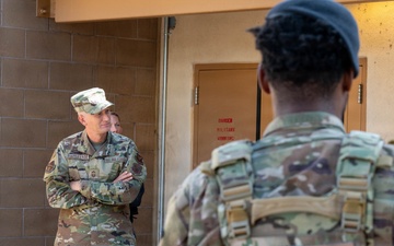 Kirtland Command Chief with Security Forces K-9 Unit