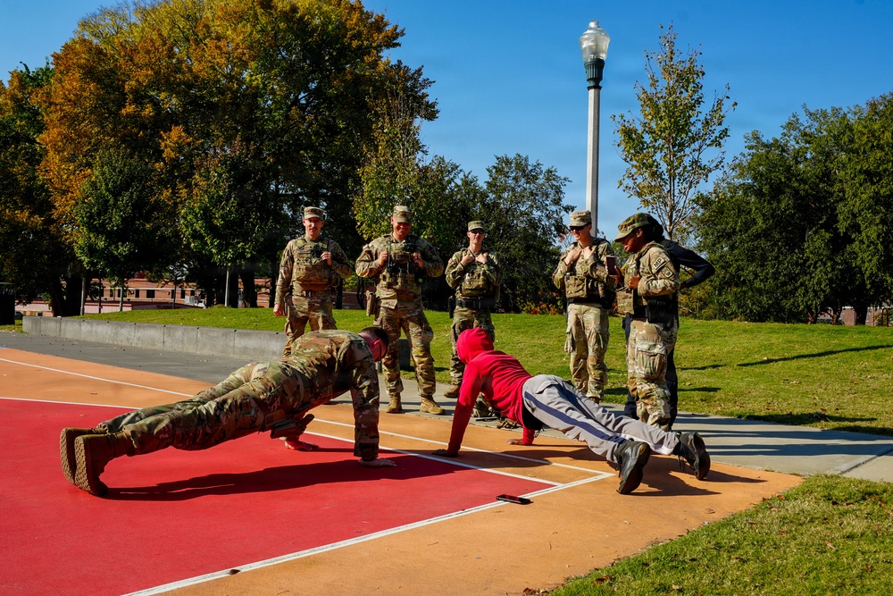 Tennessee National Guard patrol Morris Park