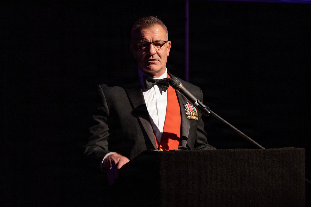 Headquarters and Headquarters Squadron celebrates the 250th Marine Corps birthday