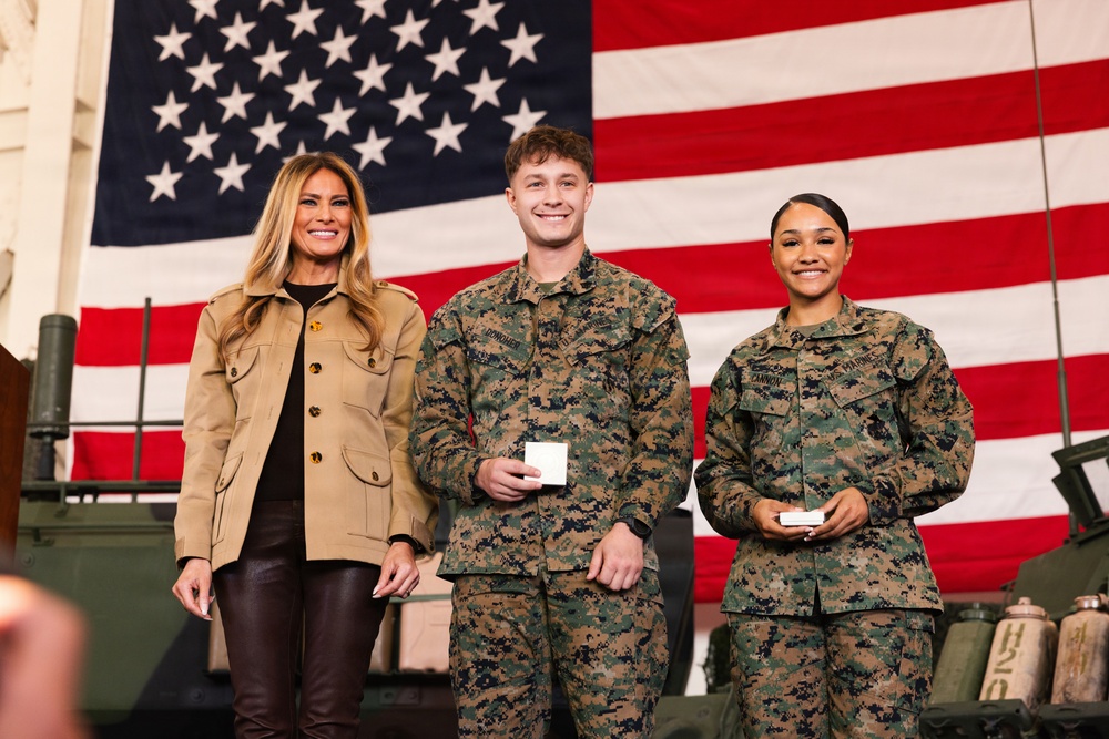 First and Second Ladies of the United States Visit MCB Camp Lejeune, MCAS New River