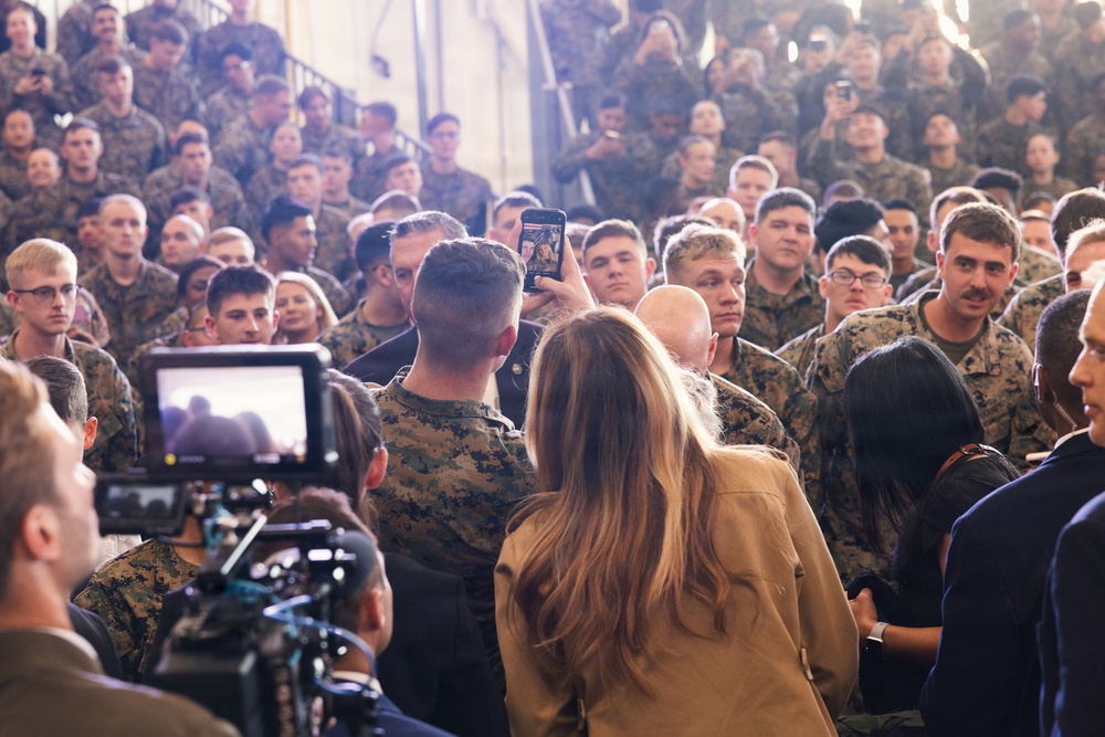 First and Second Ladies of the United States Visit MCB Camp Lejeune, MCAS New River