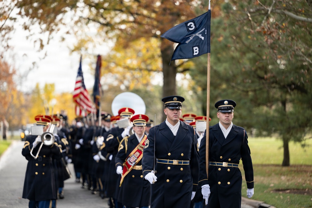 Full Military Funeral Honors with Escort are Conducted for U.S. Army Sgt. Michael Verardo in Section 57