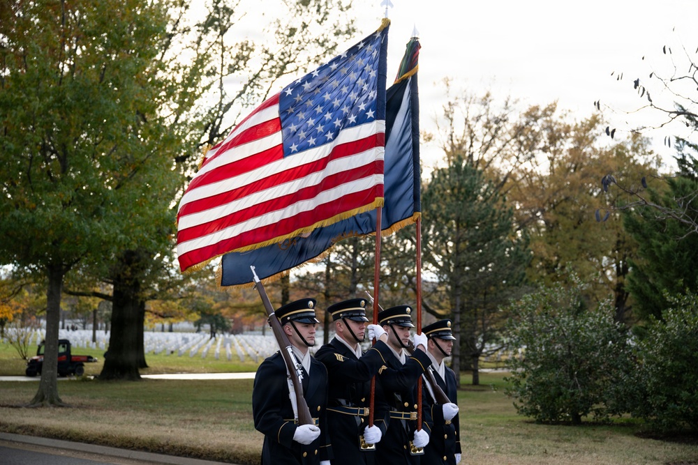 Full Military Funeral Honors with Escort are Conducted for U.S. Army Sgt. Michael Verardo in Section 57