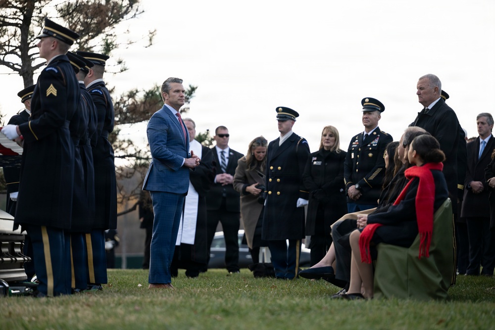 Full Military Funeral Honors with Escort are Conducted for U.S. Army Sgt. Michael Verardo in Section 57