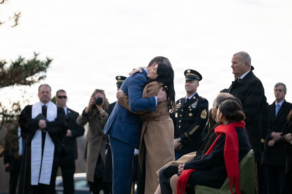 Full Military Funeral Honors with Escort are Conducted for U.S. Army Sgt. Michael Verardo in Section 57