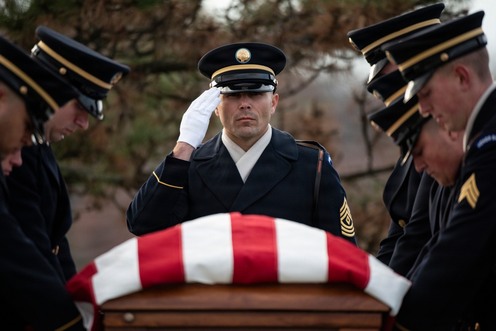 Full Military Funeral Honors with Escort are Conducted for U.S. Army Sgt. Michael Verardo in Section 57