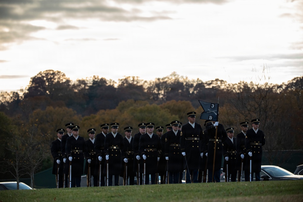 Full Military Funeral Honors with Escort are Conducted for U.S. Army Sgt. Michael Verardo in Section 57