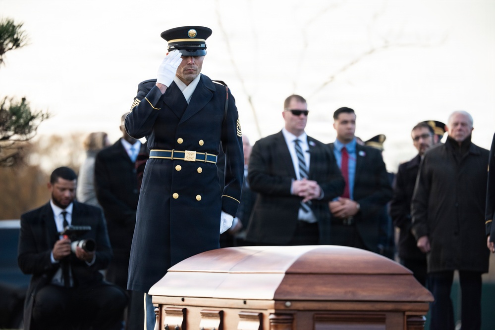 Full Military Funeral Honors with Escort are Conducted for U.S. Army Sgt. Michael Verardo in Section 57