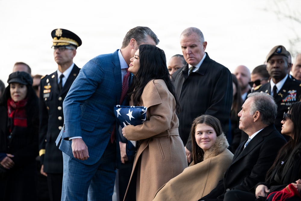 Full Military Funeral Honors with Escort are Conducted for U.S. Army Sgt. Michael Verardo in Section 57