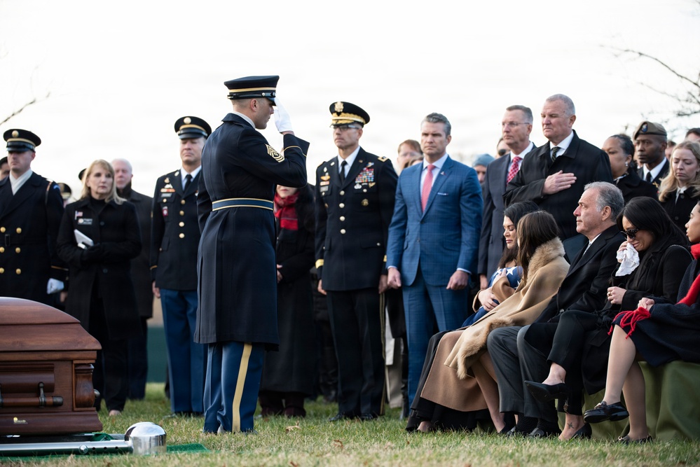 Full Military Funeral Honors with Escort are Conducted for U.S. Army Sgt. Michael Verardo in Section 57