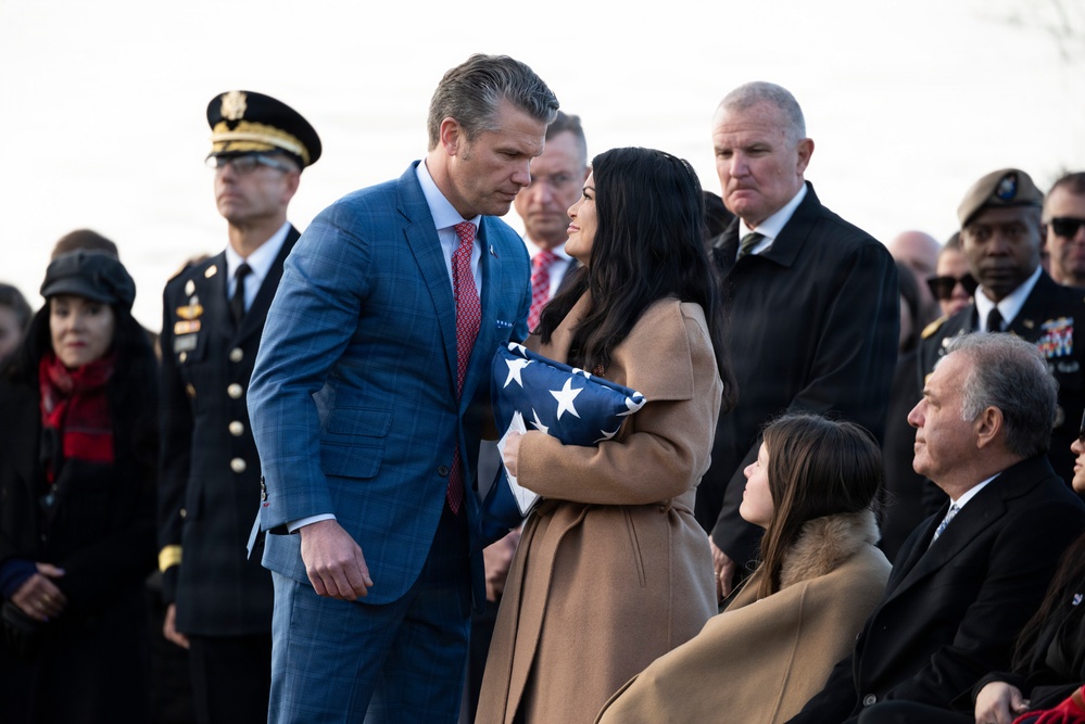 Full Military Funeral Honors with Escort are Conducted for U.S. Army Sgt. Michael Verardo in Section 57