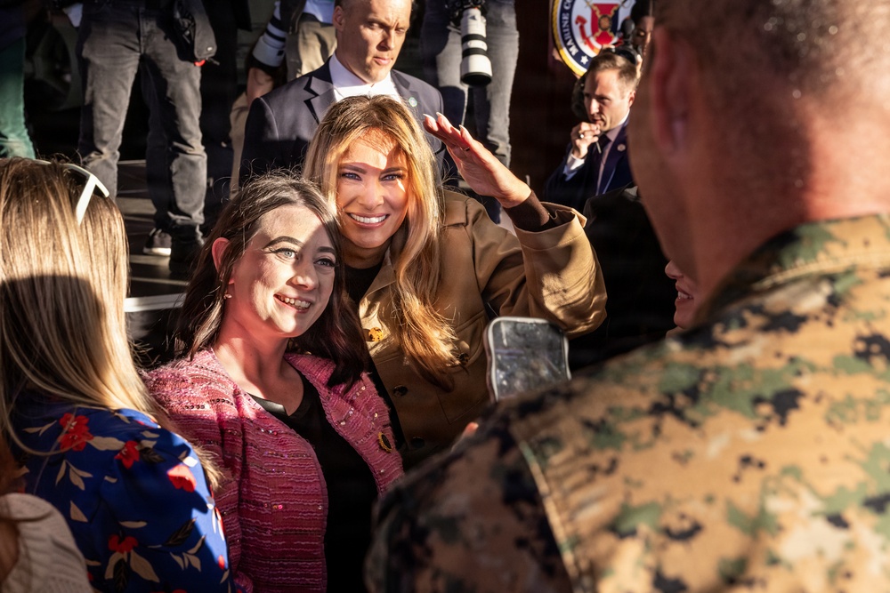 First and Second Ladies of the United States Visit MCB Camp Lejeune, MCAS New River