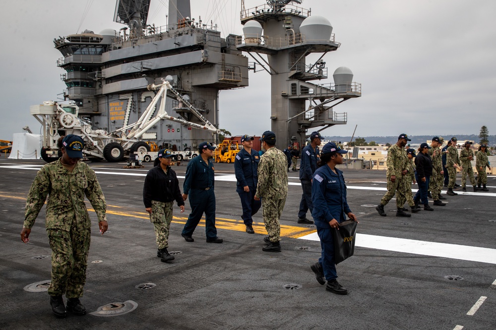 Abraham Lincoln conducts routine operations